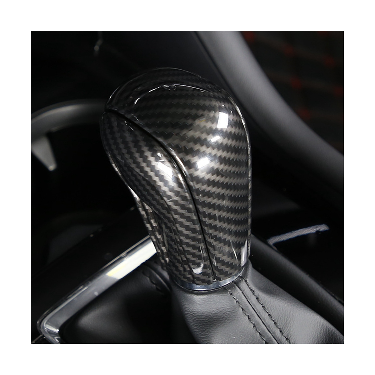 Car Gear Head Shift Knob Handle Cover Trim Sticker for Mazda 3 BP Axela CX-30 CX30 CX-50 2020-2022