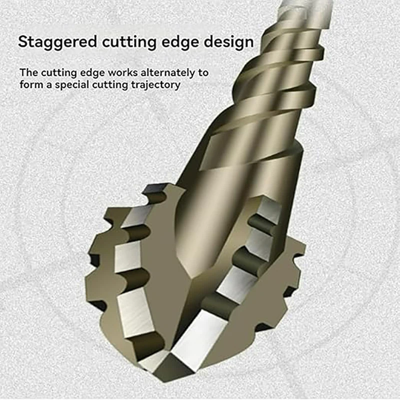 7/5/3PCS Four-Edge Serrated Drill Bit Set Multifunctional Glass Tile Concrete Drilling Tool 3-12mm Drill Bit Set Tools