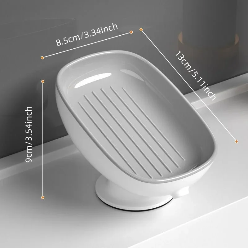 1 Stuks Badkamer Zeepbakjes Houder Zelflozende Zeepkist Met Super Zuigkracht Draagbare Zeepcontainer Voor Badkamer Accessoires