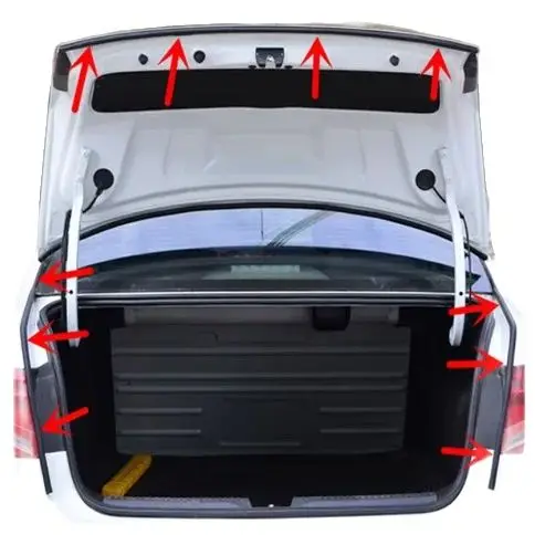 รถประตูซีลแถบ 2/4/8 M Auto ยาง Sealant D ประเภทฉนวนกันความร้อน Anti-DUST Soundproofing แถบปิดผนึกอัตโนมัติอุปกรณ์เสริม
