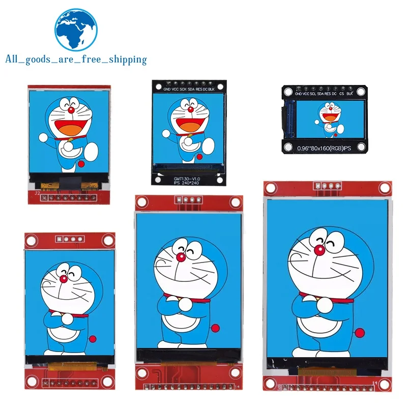 Tzt display tft 0.96/1.3/1.44/1.8/2.4/2.8/3.5 Polegada tft tela colorida módulo lcd ili9341 interface de driver spi para arduino