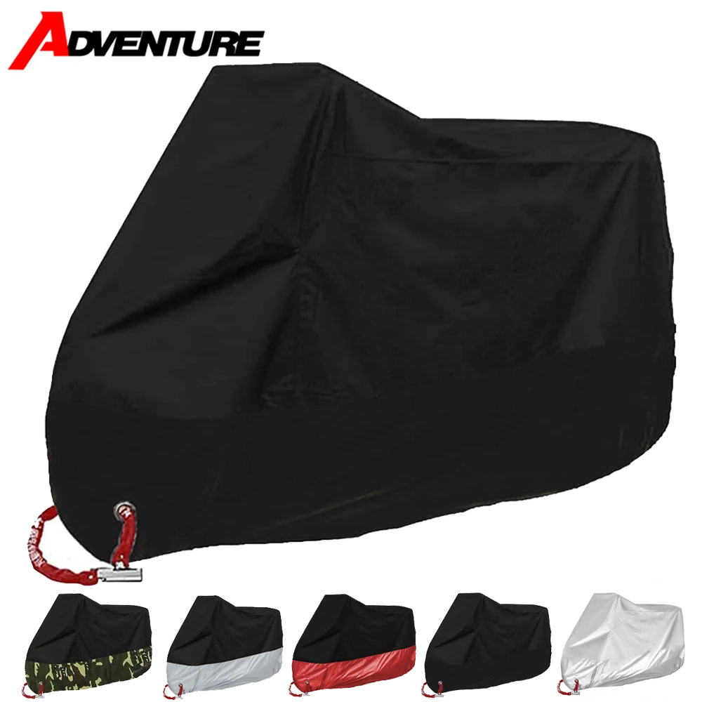 Copertura per moto Copertura per moto impermeabile Protezione UV antipolvere Copertura antipioggia per moto Scooter per moto per interni ed esterni per tutte le stagioni