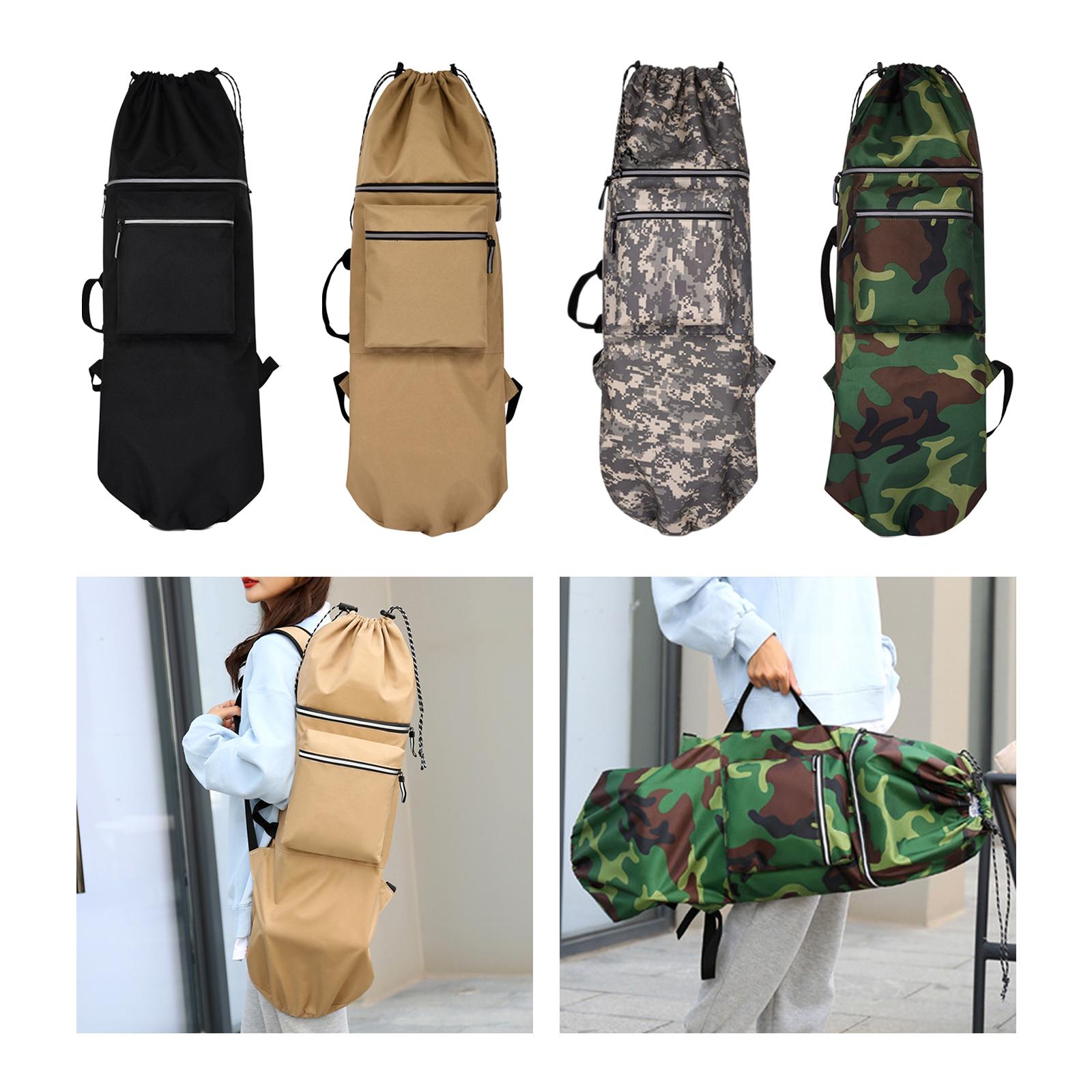 Portable Longboard Carry Case Travel Accessories Skateboard Backpack Bag