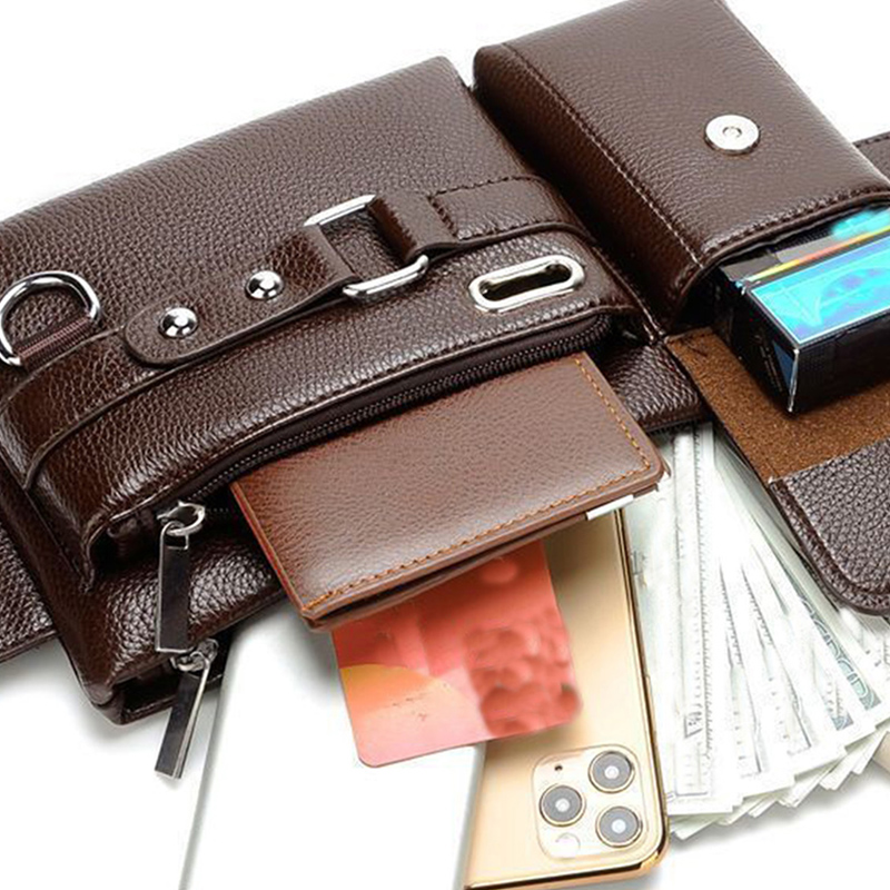 Mochila masculina de grande capacidade multifuncional à prova d'água e resistente ao desgaste bolsa de ombro