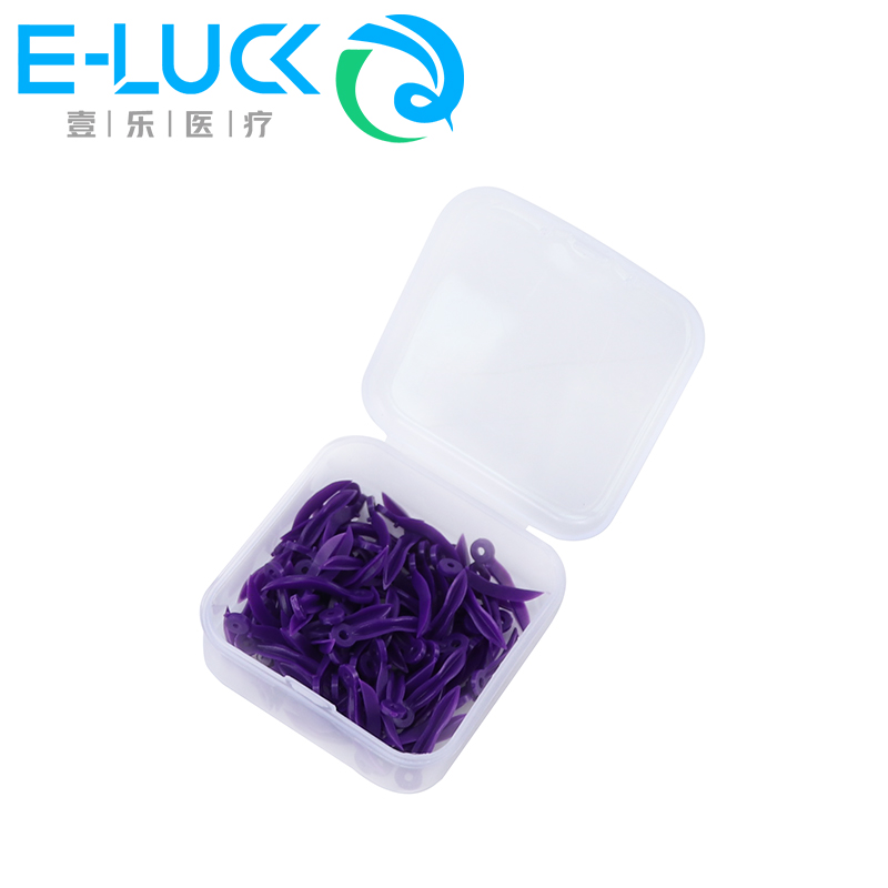 使い捨てプラスチック歯科用ウェッジ,円形穴,4サイズ,歯科技工所ツール
