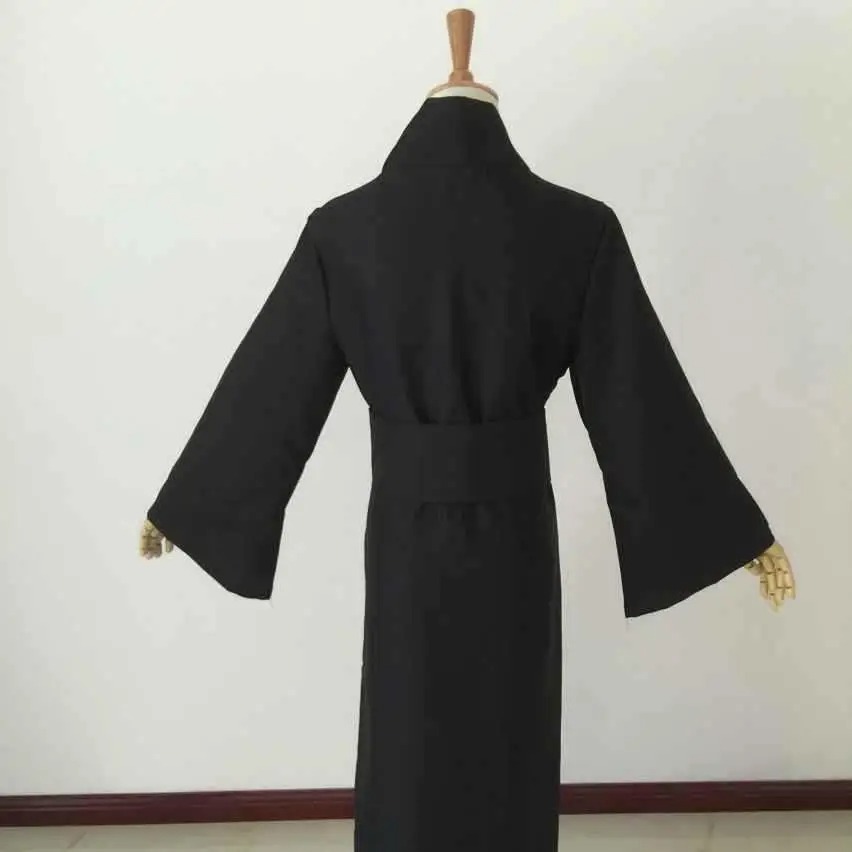 Masculino clássico preto quimono robe samurai roupas tradicional japonês cosplay yukata casa pijamas roupão