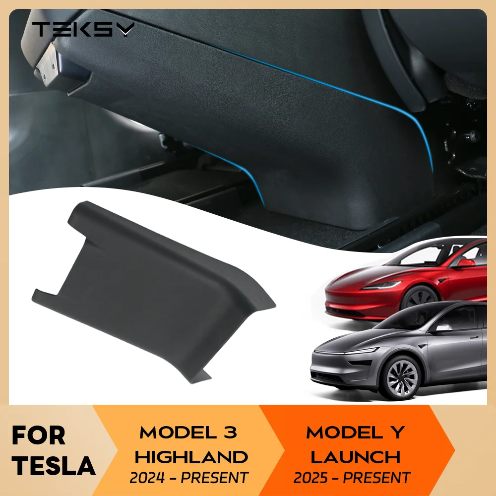 Dla Tesla Model Y Launch 2025 Model 3 Highland 2024 Centralny podłokietnik Tylne siedzenie Anti-Kick Board Anti Dirty Protection Cover