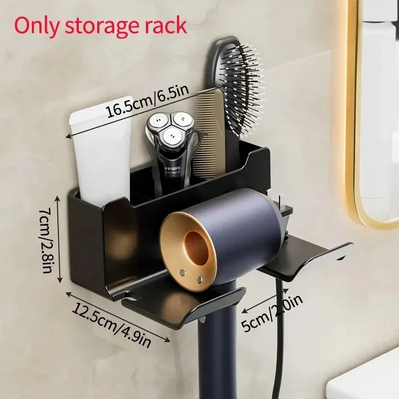 1 pz supporto per asciugacapelli supporto per asciugatrice da parete supporto per piastra per asciugacapelli scatola per organizer per asciugacapelli supporto per asciugacapelli in plastica organizzatore per il bagno