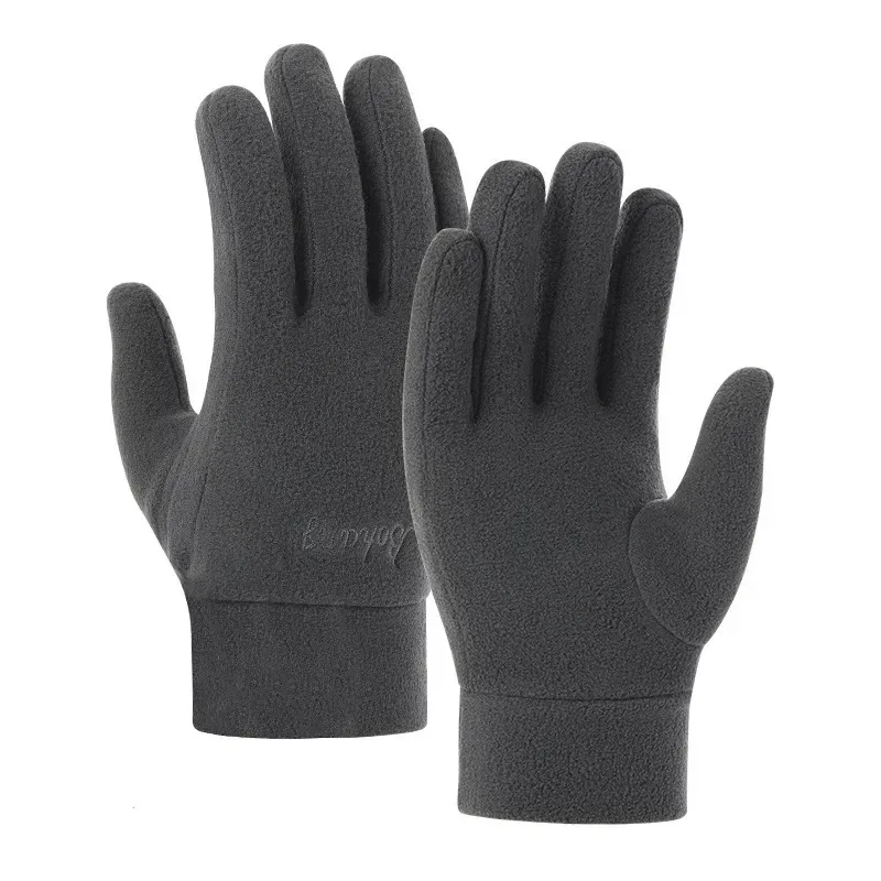 남성 여성을위한 두꺼운 양털 장갑 겨울 따뜻한 열 전체 손가락 장갑 Outddor Windproof Running Skiing Cycling Mittens