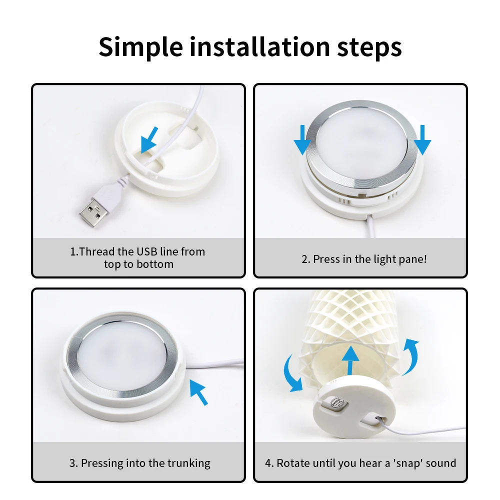Voor Bambu Lab Led Lamp Kit 001 Hardware Voor Bamboe Licht Led Licht Onderdelen DIY Model Warm Wit/Multicoour zonder Lamp Shell