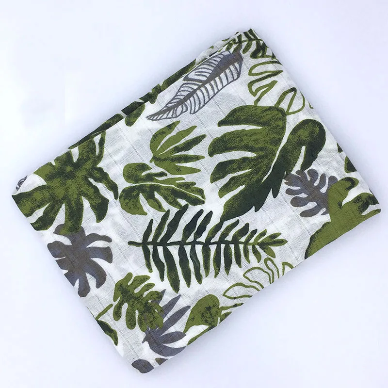 Recém-nascido Bebê Musselina Cobertor, Swaddle Wrap, Recebendo Cobertor, Toalha de Banho, Cama, 100% Algodão, 120x120cm
