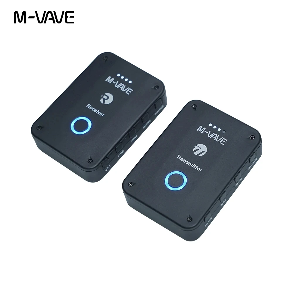 2024 M vave WP-9 Monitor de auriculares inalámbricos recargables 2,4 GHz ISM transmisor receptor compatible con función de grabación Mono estéreo