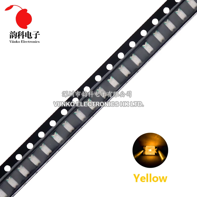 100 Chiếc 1206 SMD LED Trắng Xanh Đỏ Vàng Xanh Cam Trắng Ấm Hồng Tím RGB Đèn LED Phát Sáng