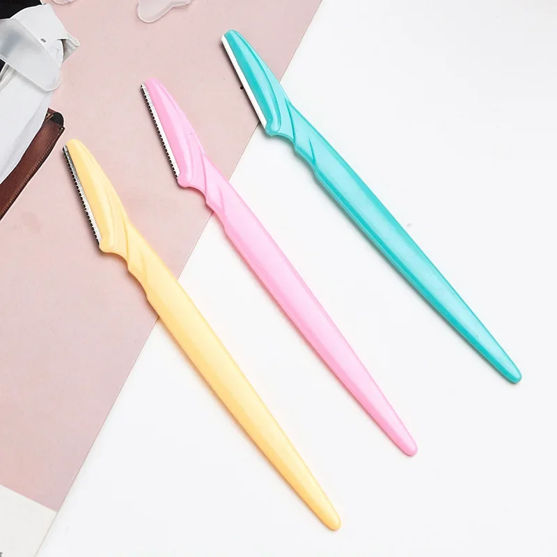 1Pcs 눈썹 트리머 메이크업 도구 안전 눈썹 면도기 얼굴 바디 제모 면도기 블레이드 여성 눈썹 쉐이핑 나이프