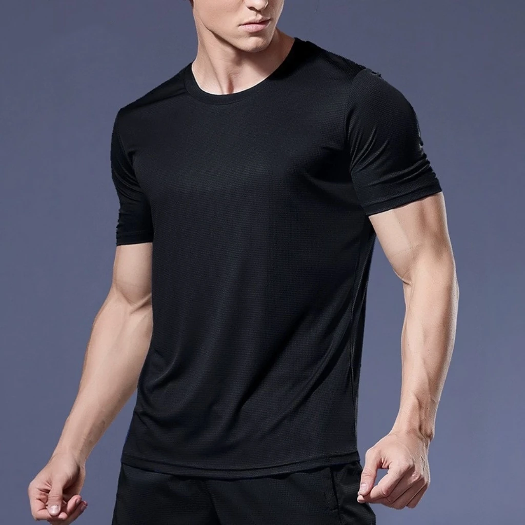 男性クイックドライランニングボディービルシャツ男性半袖フィットネストップス特大ブラジル tシャツジャージ夏スポーツジム tシャツ