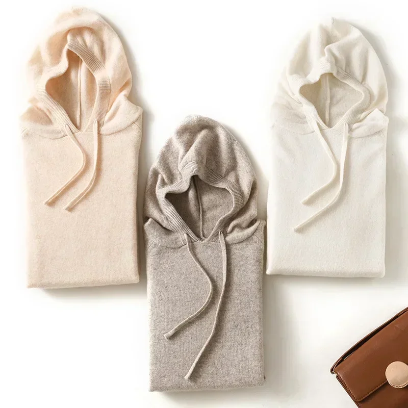 Damen Herbst und Winter neue lässige Hoodies tragen lose Kapuzen pullover mit Kapuze