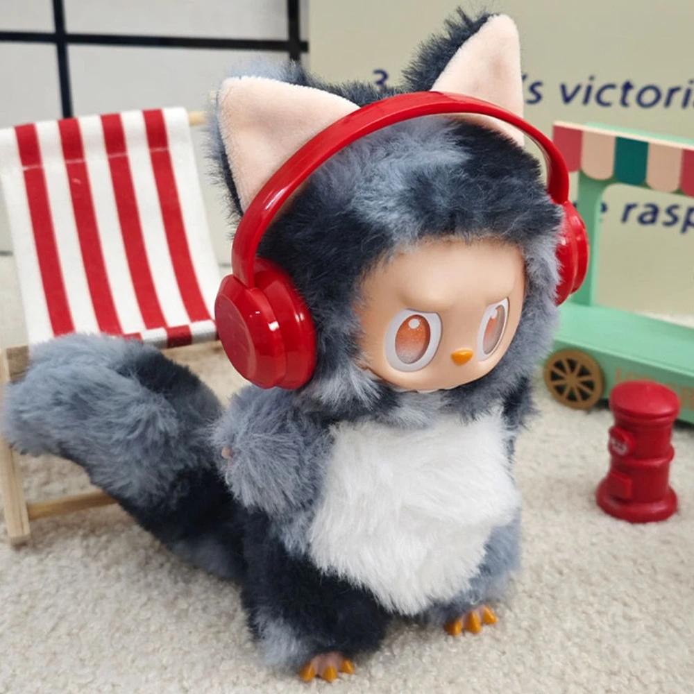 Одежда для Labubu, милое платье-кукла 17 см, плюшевый комплект, комплект животных, милая модная одежда со слоном, плюшевый комплект с животными, крутой комплект