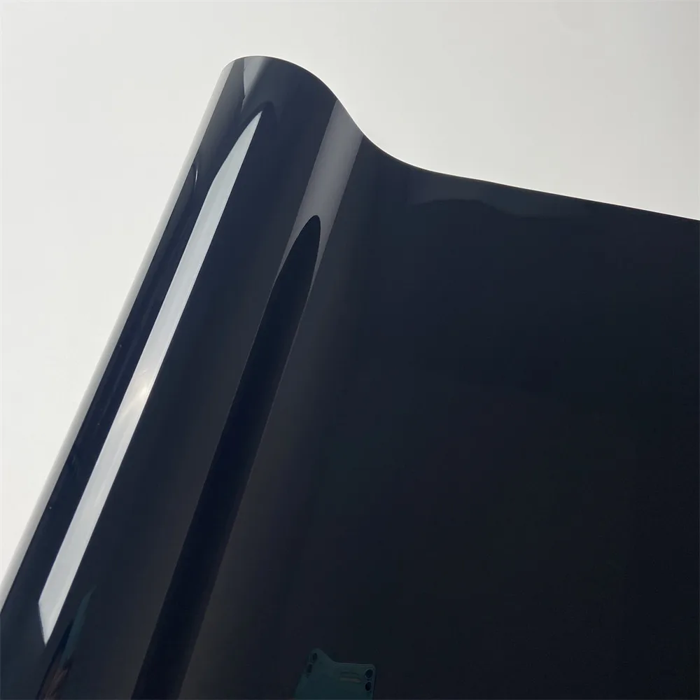 Premium PET Glossy Piano Black Vinyl Car Wrap Film Sticker Air Bubble Free für Fahrzeug Motorrad