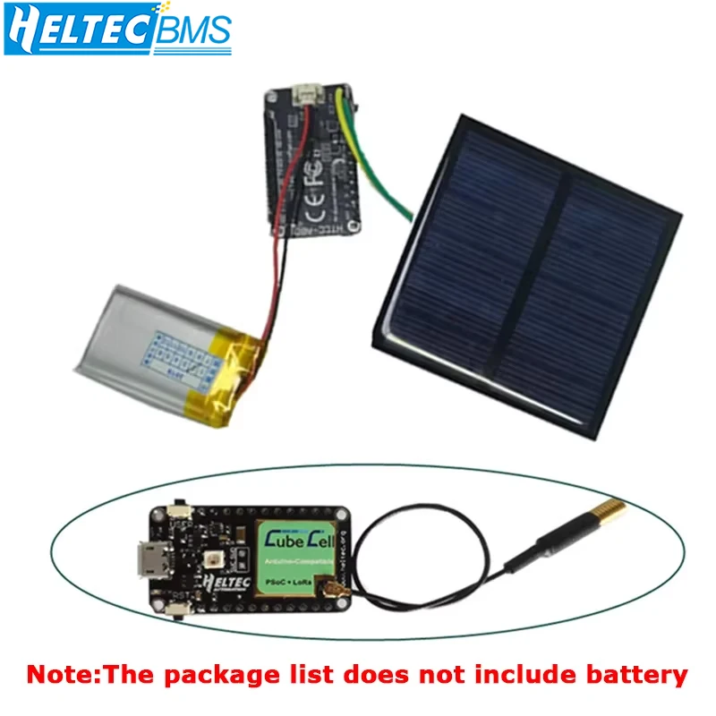 Heltec Lora Node ASR650x CubeCell AB01V2 Placa de desarrollo para arduino con panel solar