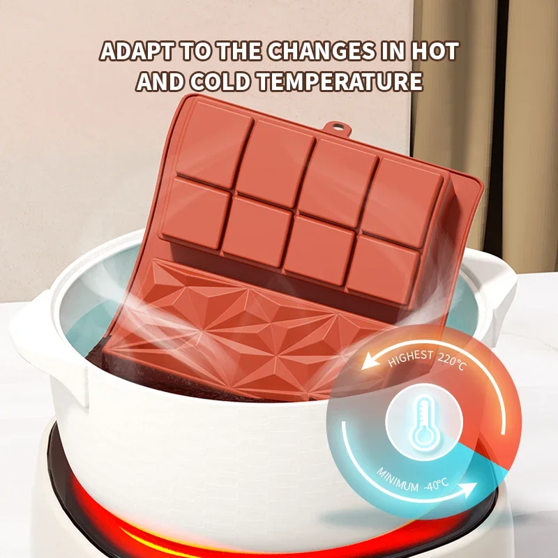 チョコレートバー型 ディープドバイ 1インチ ピスタチオチョコレートバー シリコーン厚い型 詰め物バー用 フィリ用大型キャンディーバー型