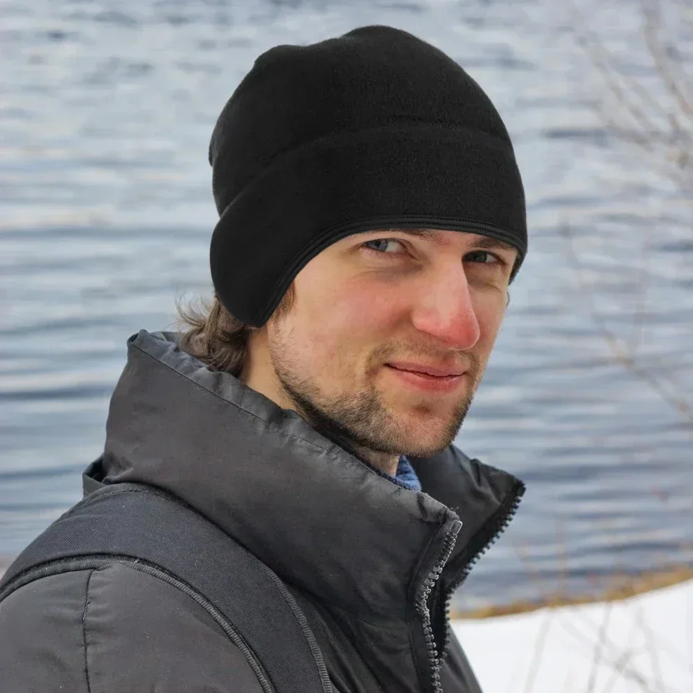 Gorro de invierno térmico para correr, gorros deportivos elásticos suaves para Fitness, cubierta cálida para las orejas, Snowboard, senderismo, ciclismo, esquí, gorra a prueba de viento para hombres y mujeres