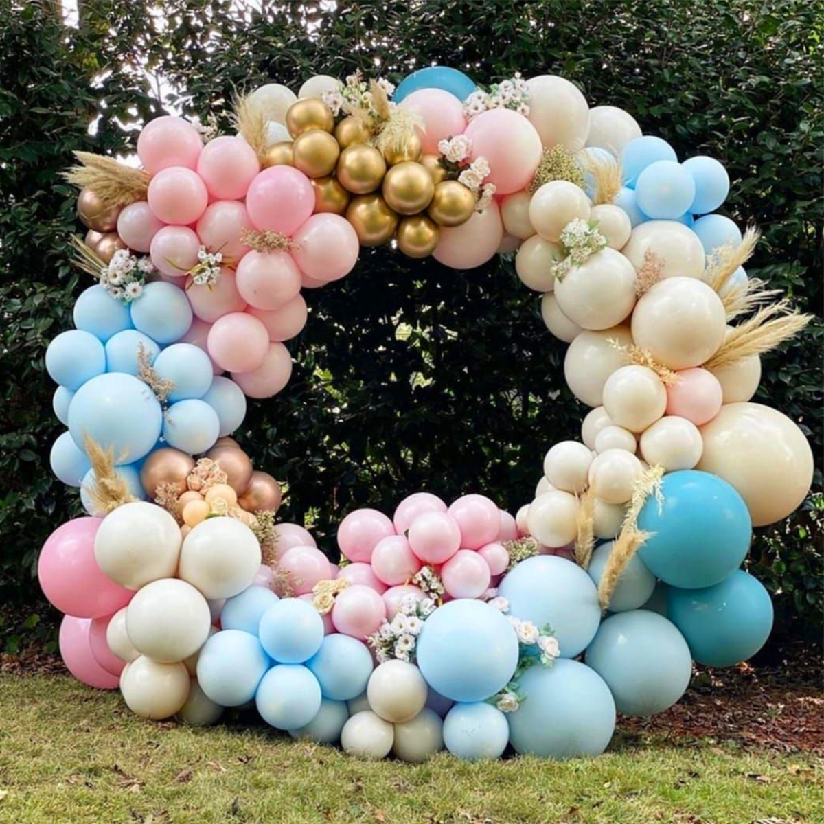 Round Balloon Arch Kit Circle Wreath Balloons Stand Holder Wedding Birthday Party Decor Baby Shower Balloons Ring Stand Support