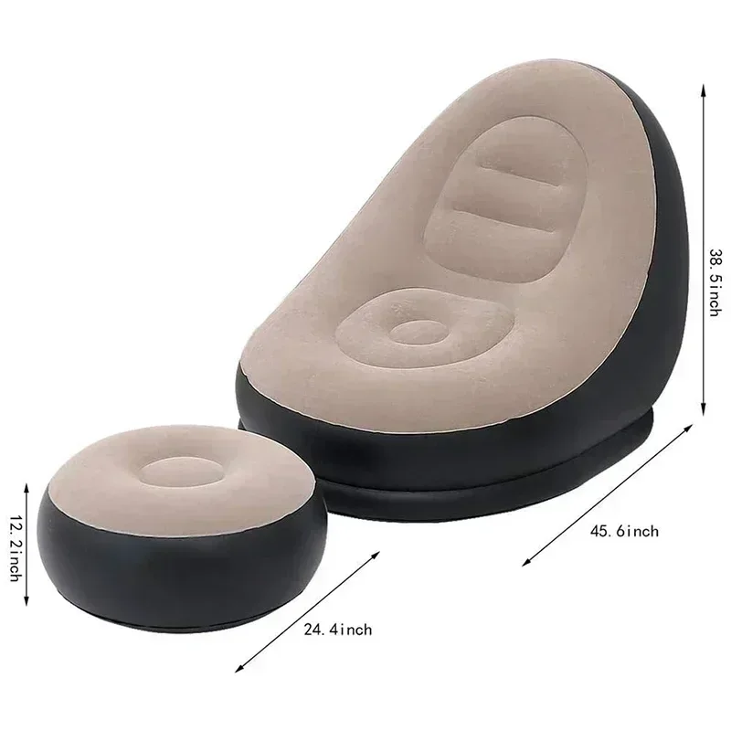 Neue Aufblasbare Freizeit Sitzsack Sofa Faul Sofa Set Outdoor Faltbare Liege Bett Flauschigen Sitz Tatami Fußhocker Schlafzimmer Stuhl