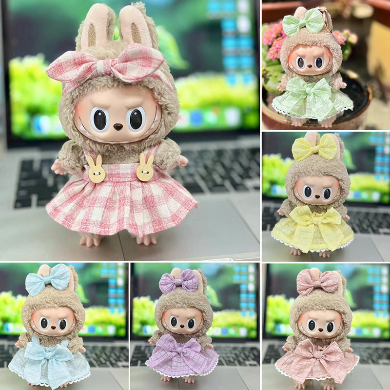 17cm Śliczne Mini Pluszowe Ubrania Dla Lalek Akcesoria Do Korea Kpop Exo Labubu Idol Lalki Sweter Bluza Odzież DIY Prezent Dla Dziecka