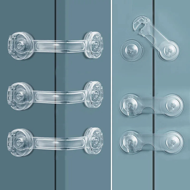 1〜5個のベビーセーフティロック,引き出しキャビネットドア,開閉,子供の保護ロックバックル,ピンチ防止セキュリティロッカー