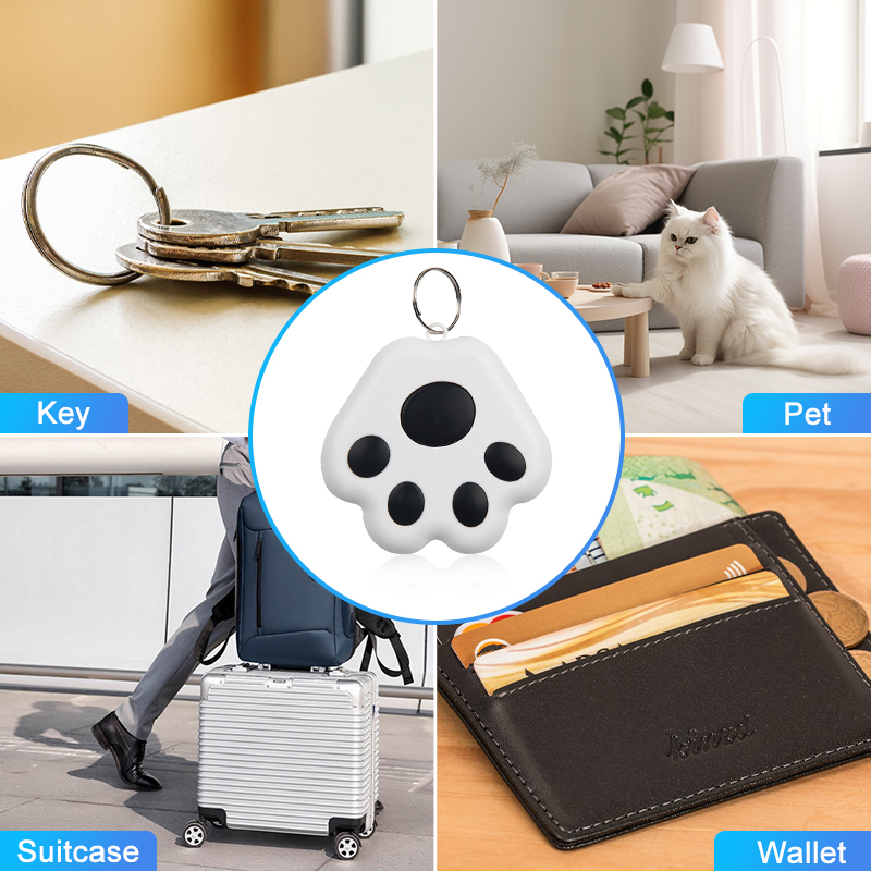 Mini GPS Tracker Key Kids Bag Finder Dog Cat Pet Locator Smart Bluetooth Tracker Device Anti-lost Reminder dla IOS/Android