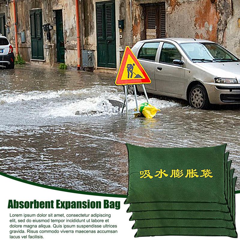 Sandless Water Activated Flood Bags, Barragens de Barreira Reutilizáveis, Sandbag Absorvente Flood Dam, Fit for Home, Prevenção 5X