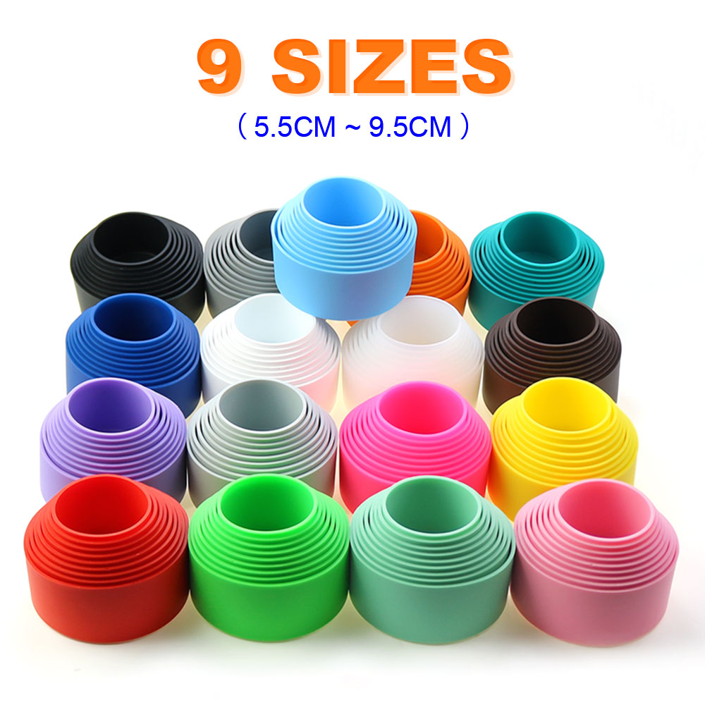 17 Màu 7.0CM Cốc Silicon Nắp Đáy Cách Nhiệt Coaster Tay Cốc Nước Bao Bọc 70MM Chống Trượt Nhà Bình tay Áo