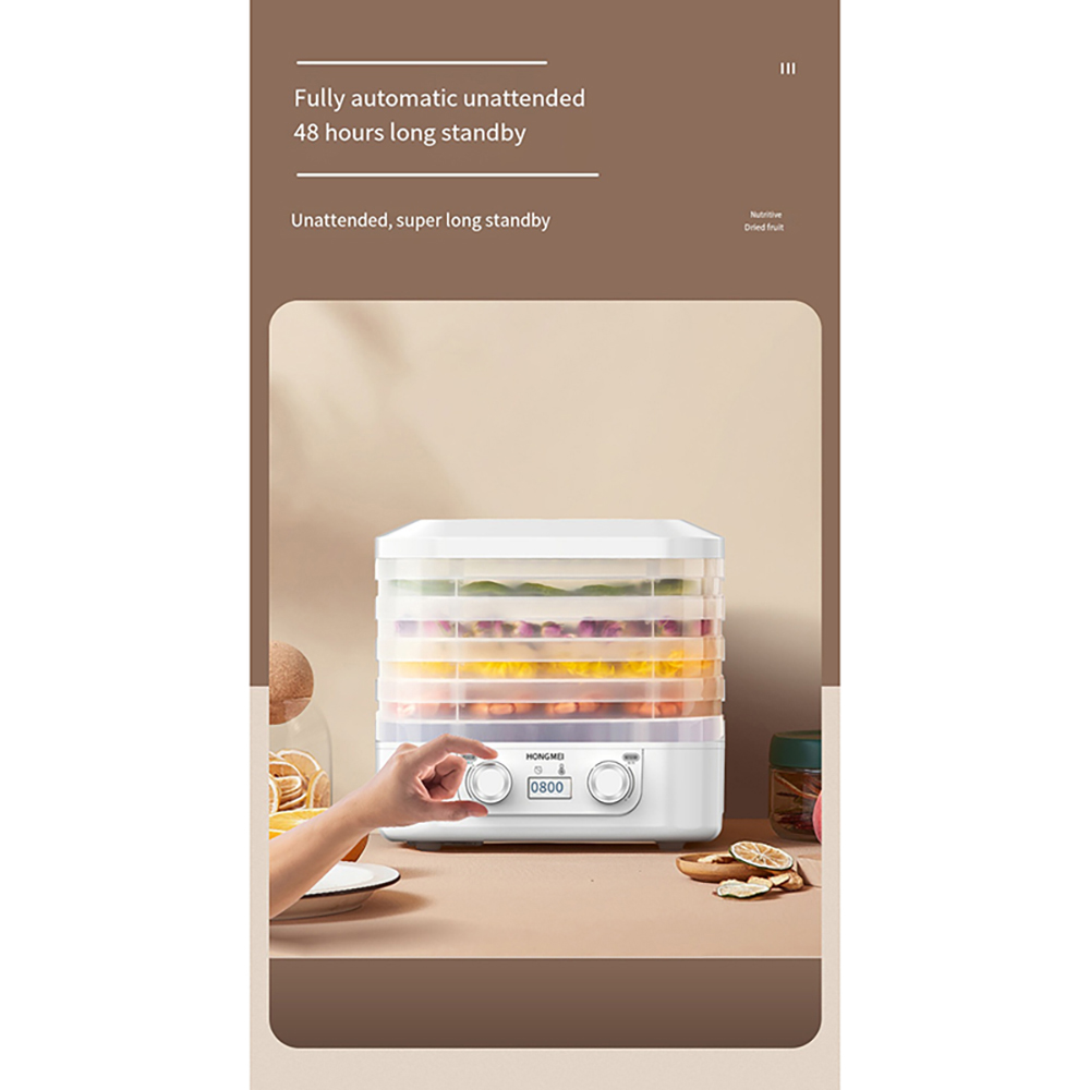 5 Layer Smart Electric Food Dryer 110V 220V Fruit Vegetable Dehydrator Machine for Dry Beef Jerky Meat Fish Tea 식품건조기 음식짤순 건조기시트