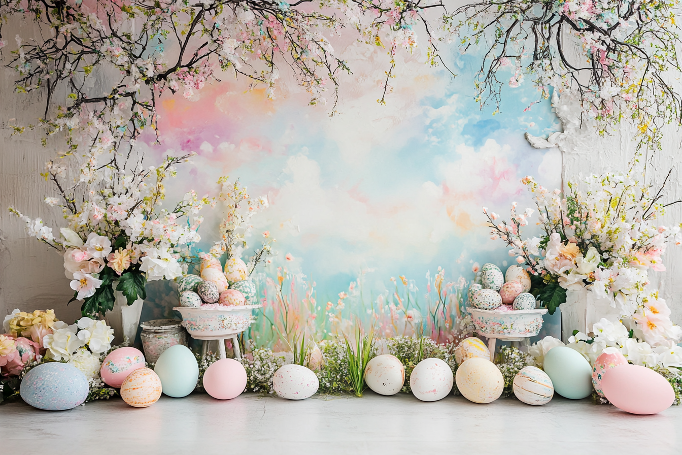 Frohe Ostern-Hintergründe, Fotografie-Banner, Dekorationen, Hase, Grasland, rustikaler Holzhintergrund, Eier, Banner für Jesus, Ostern, Frühling