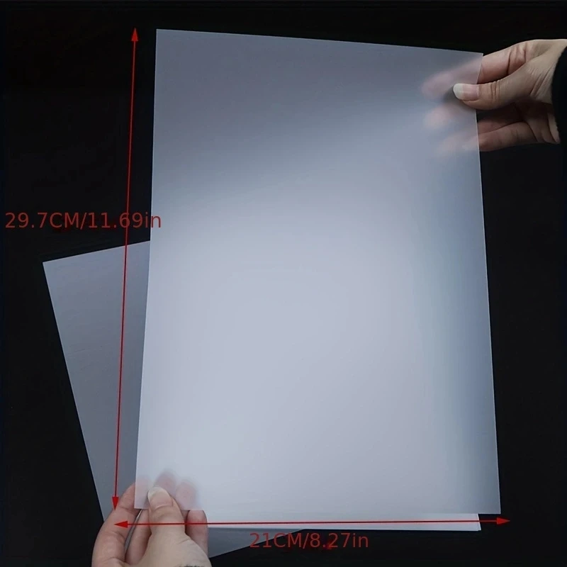 A4 30 ชิ้น DTF Transfer ฟิล์มสัตว์เลี้ยงกระดาษถ่ายเทความร้อน Matte Double - Side Clear Pretreat แผ่นสําหรับ DIY โดยตรงบนเสื้อยืดกระเป๋า