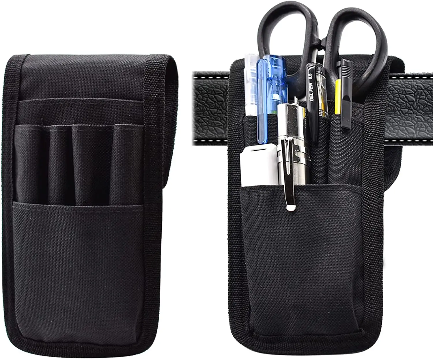 KATOLK-portalápices con cinturón, estuche para lápices táctico ajustable multifuncional, estuche para lápices de servicio militar desmontable, puede contener