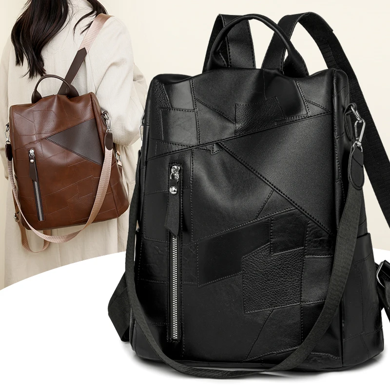 Nueva mochila informal de moda, bolso de mujer, bolso de moda de gran capacidad, bolso escolar portátil para estudiantes de un solo hombro