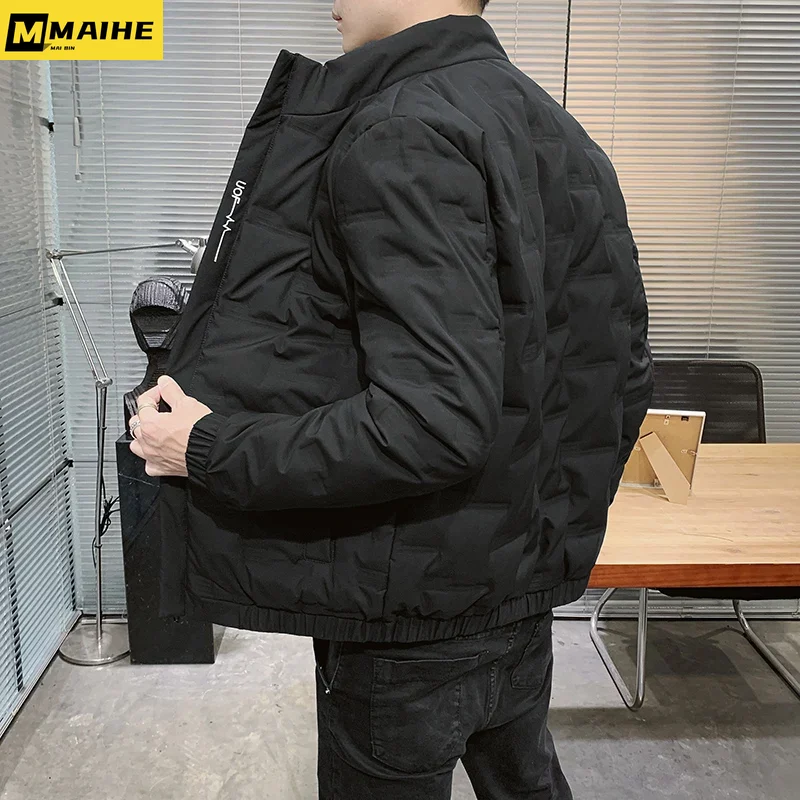 プラスサイズM-8XL 2021秋冬メンズ新80% 白アヒルダウンジャケットスリムフィットトップ暖かいコート生き抜く防風パーカーコート