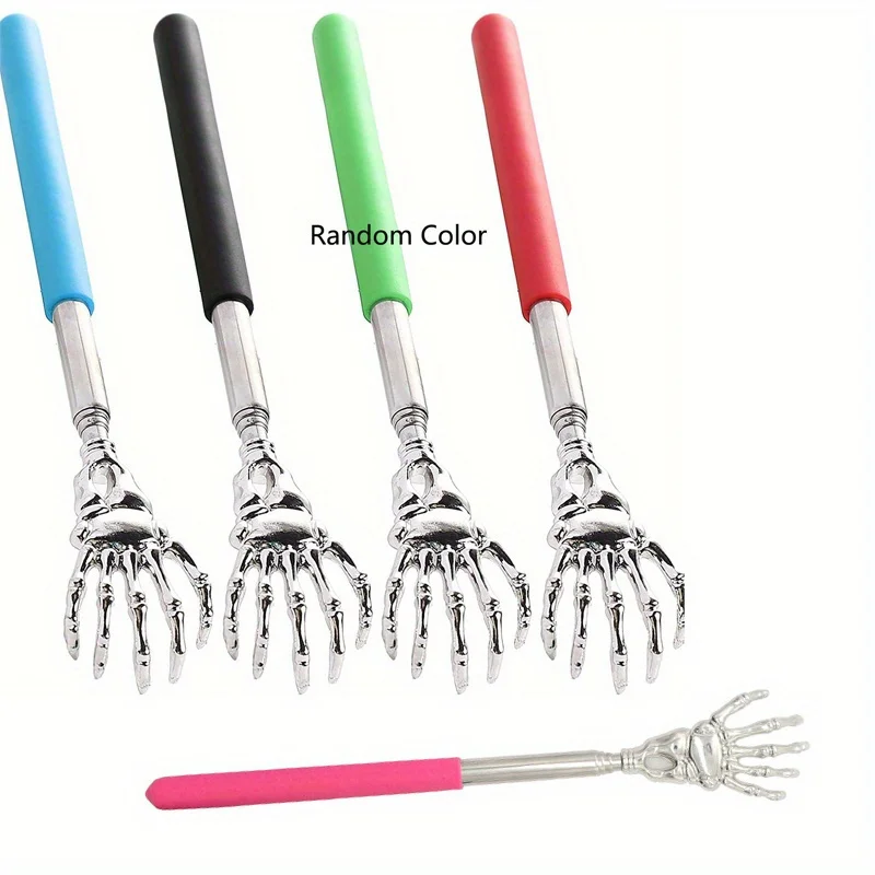 Rascador de espalda telescópico portátil - Acero inoxidable, extensible 8,3-22,8" con mango de agarre cómodo - Ideal para personas mayores y picazón