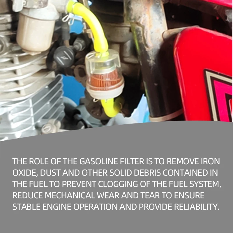 Filtro de óleo para motocicleta, filtro de combustível gás inline, gasolina filtros ferramenta para scooter, ciclomotor Scooter, Dirt Bike, ATV, 10pcs