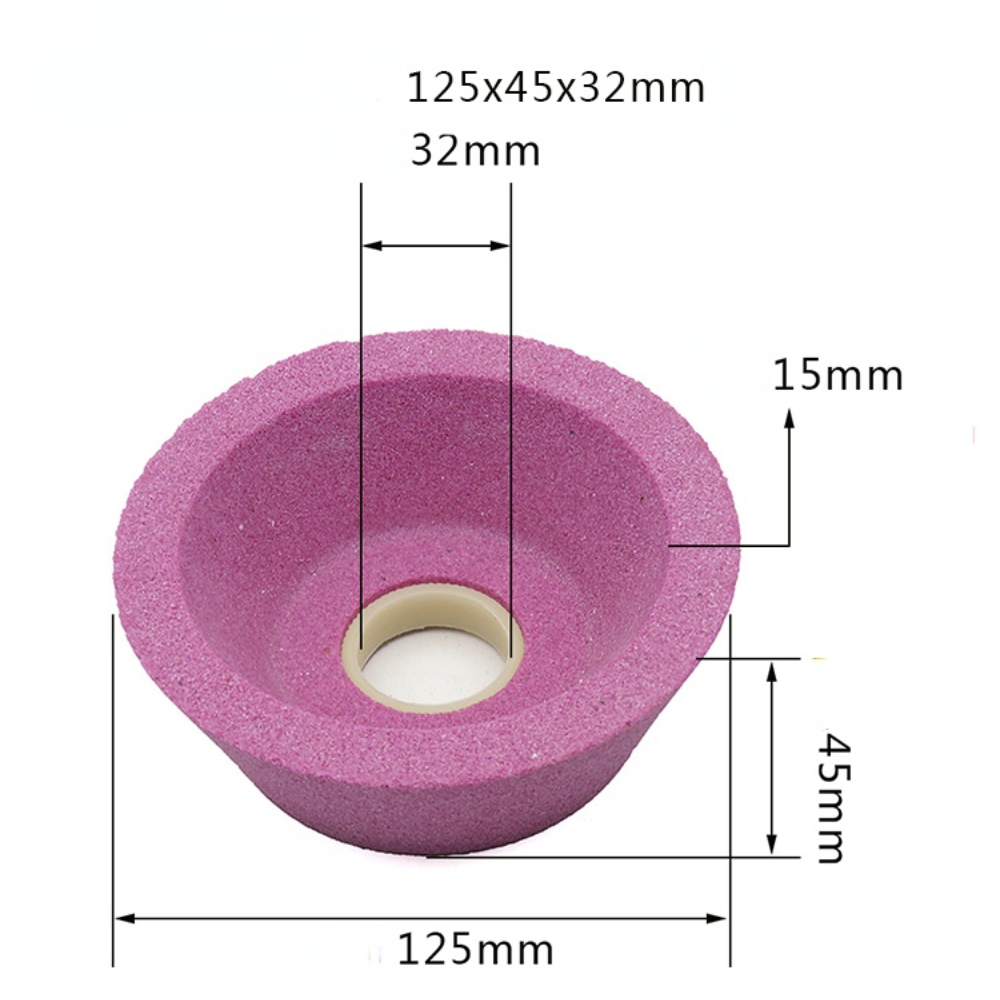 เซรามิคจานเจียร/สีเขียวซิลิคอนคาร์ไบด์โครเมียม Corundum Corundum สีขาวประเภทชามจานเจียร/125*45*32มม.