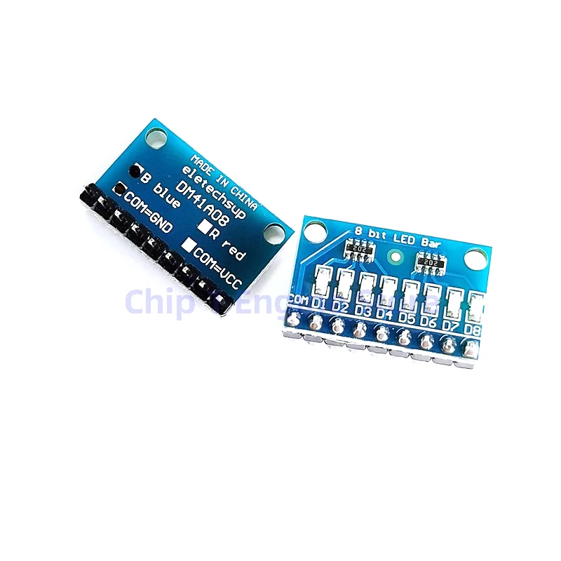 5 uds 3-24V 8 Bit azul/rojo ánodo común/cátodo módulo indicador LED placa de pruebas kit de inicio placa para Arduiuo NANO UNO MEGA2560