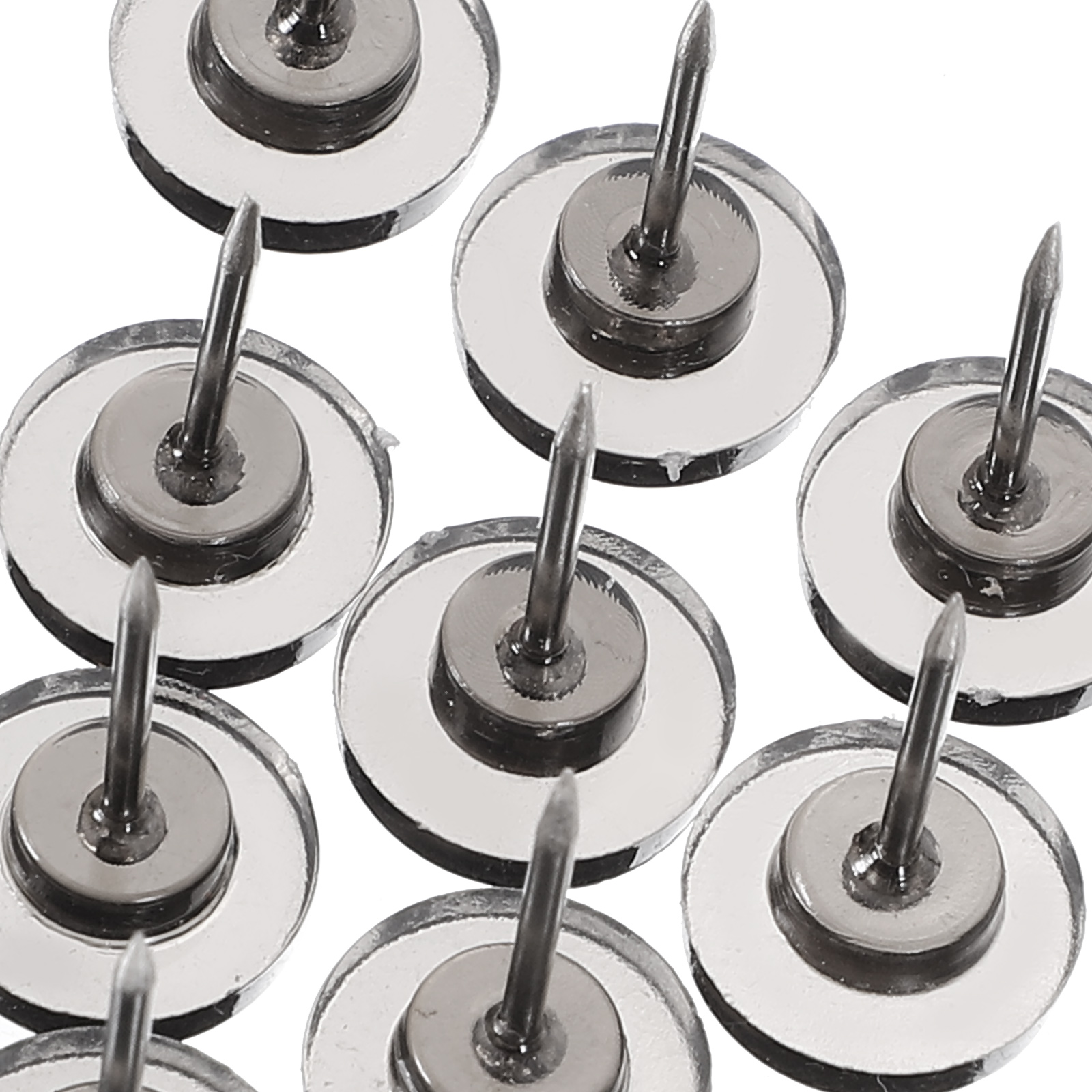 黒の多機能フラットヘッドサムタックピン、壁の装飾、写真ピン、オフィス、学校、写真速報、1箱あたり50個