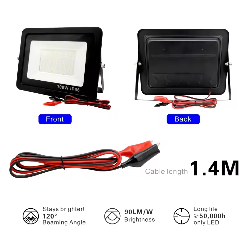 DC12V Led Flood Light 20W 30W 50W Outdoor Floodlight Spotlight IP66 Waterproof Light Reflector Portable 12 Volt Led Lights