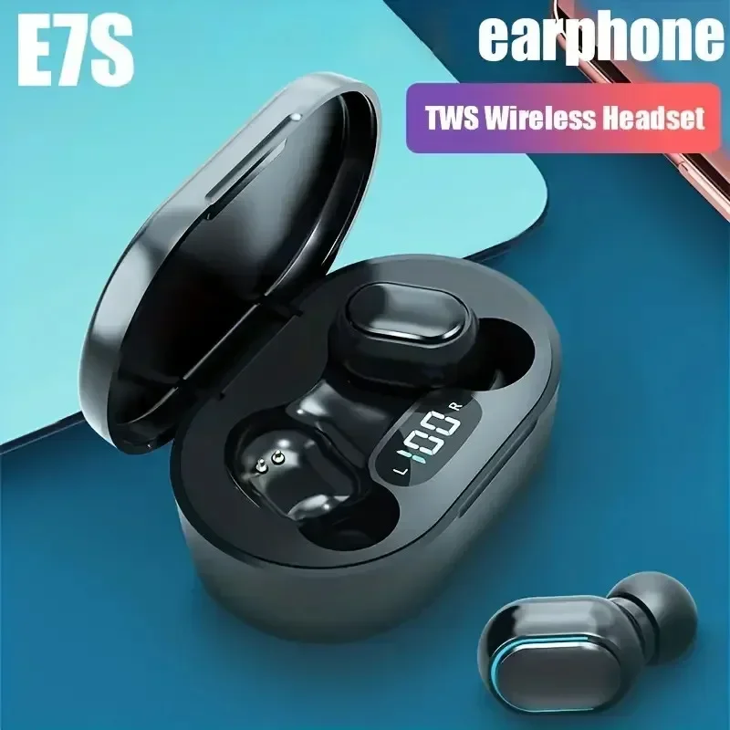 E7S TWS Drahtlose Kopfhörer Bluetooth Kopfhörer Steuerung Sport Headset Wasserdichte Mikrofon Musik Kopfhörer Arbeit Auf Alle Smartphones