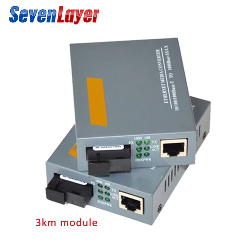 FASO Gigabit Fiber Optische Media Converter HTB-GS-03 A&B 1000Mbps Single Mode Single Fiber SC-poort Externe voeding