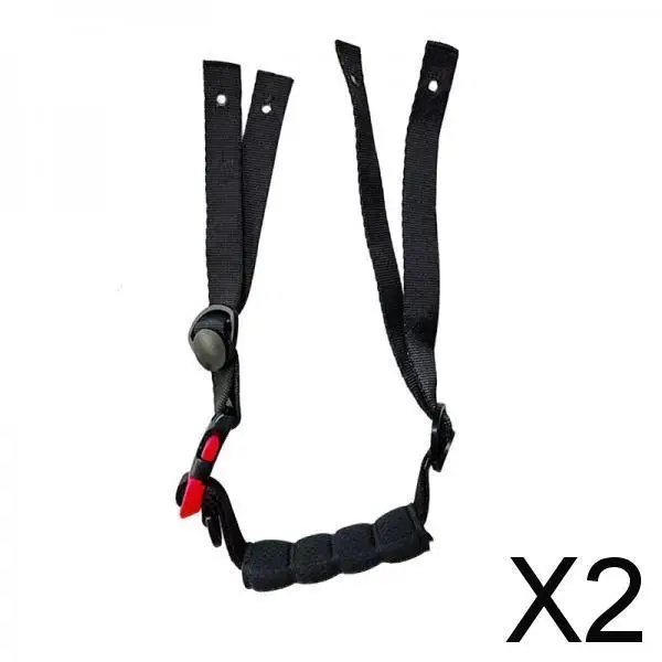 2x Helm Kinnriemen Fahrrad Fußball helm mit Schnalle Schwamm Kinn polster