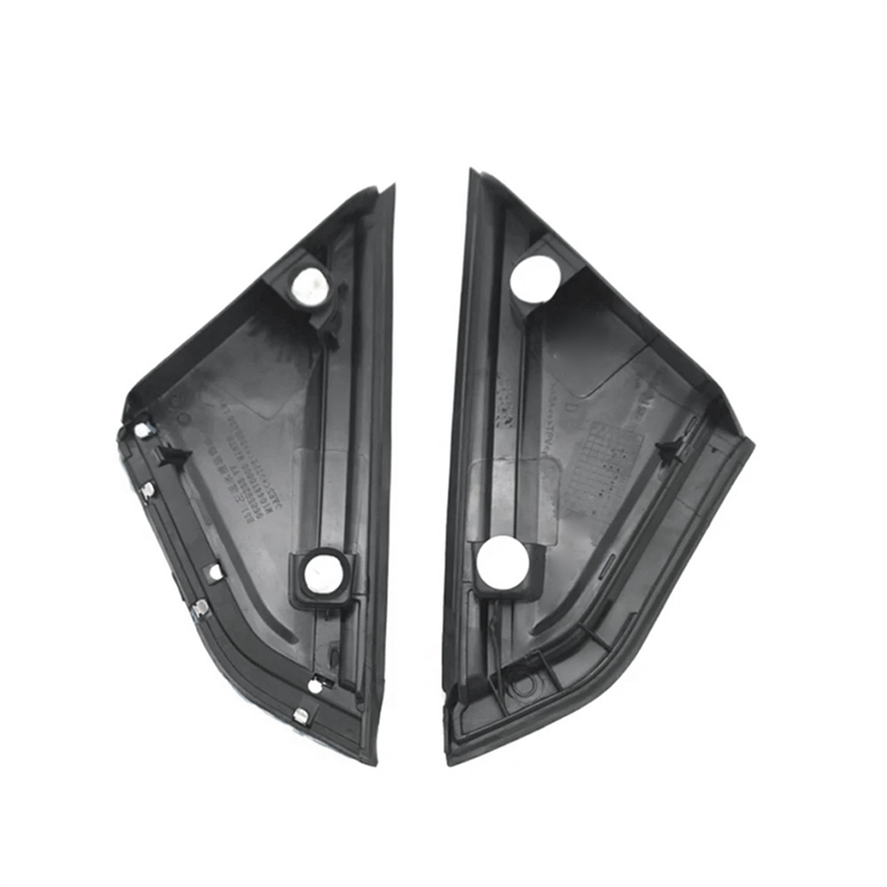 2 Buah Panel Segitiga Jendela Depan Mobil Panel Dekoratif Segitiga 9647011377 96470112777 ABS Hitam untuk Citroen C4 04-10