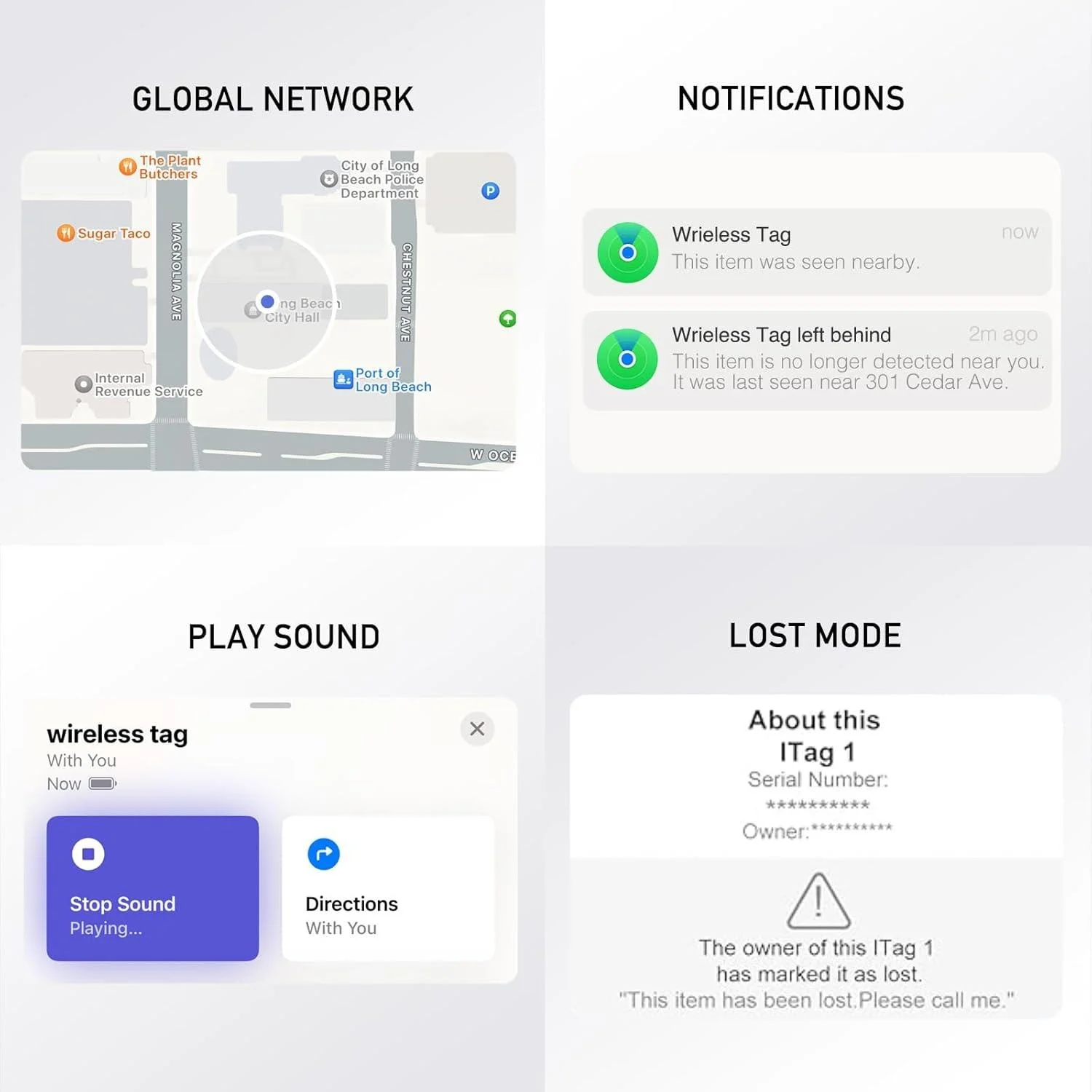 Смарт-тег HENNCER для Apple Airtags Tracker find my apple Bluetooth-трекер с Tuya Anti Lost Item Locator Подходит для чемодана