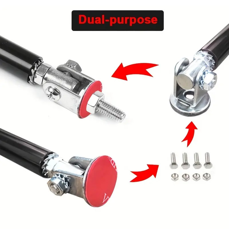 多機能ペーストスタイルスプリッターストラットロッド調整可能な 15 センチメートルフロントスプリッターサポートロッドバンパーリップスプリッターテールサポート R